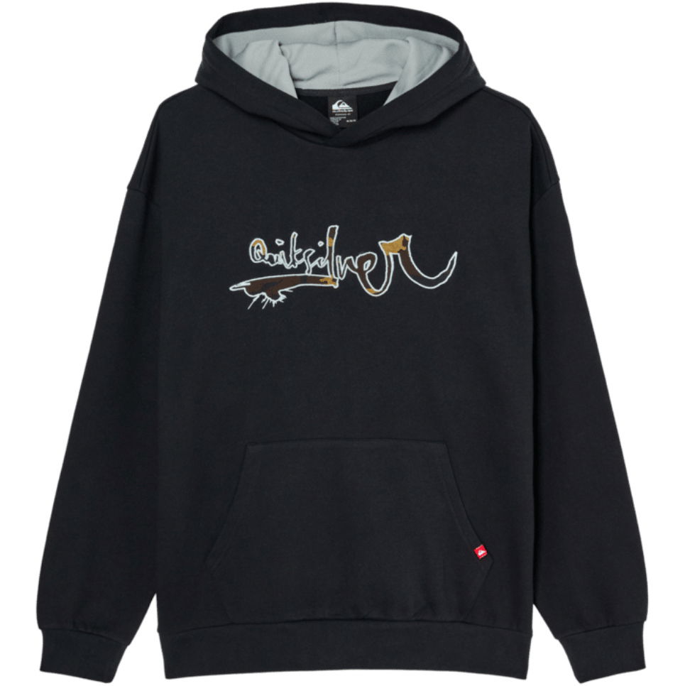 2026 Quiksilver Mens YG Vortex Hoodie EQYFT05230 - Black
